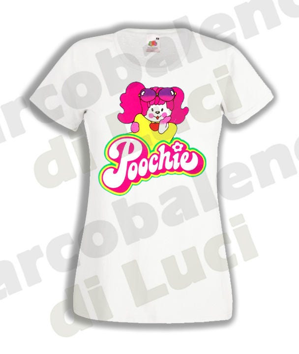 T-Shirt Kurzarm T-Shirt Cartoon Cartoons Hund 80 Jahre Poochie Rosa Haaren von LArcobalenodiLuci