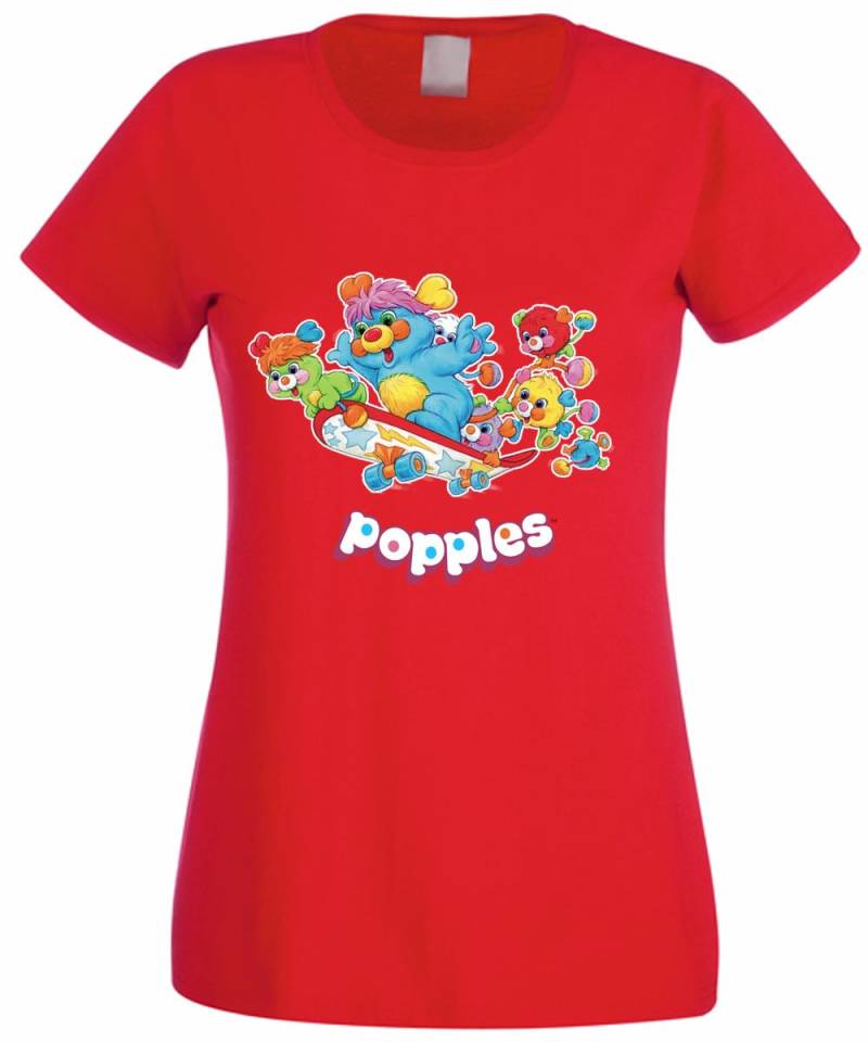 T-Shirt Kurzarm-T-Shirt Trägt, Plüsch Popples Karikaturen Und Vintage 80 Jahre Spielzeug von LArcobalenodiLuci