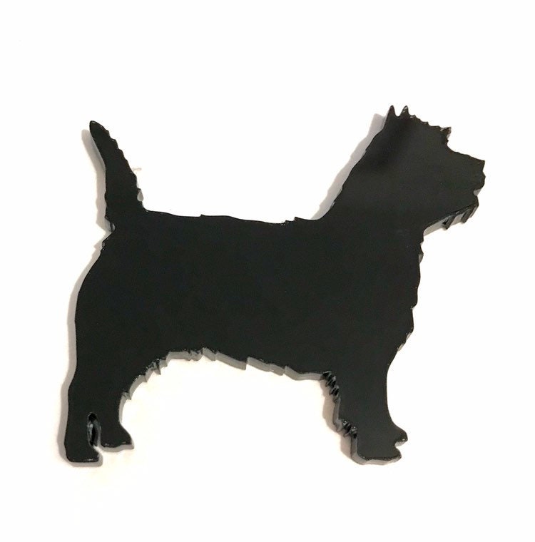 Cairn Terrier Hund Brosche Pin Abzeichen Schal Verschluss in Schwarz Cairn Terrier Hund Brosche Pin Abzeichen Schal Verschluss in Schwarz von LAtelierLaserProduct