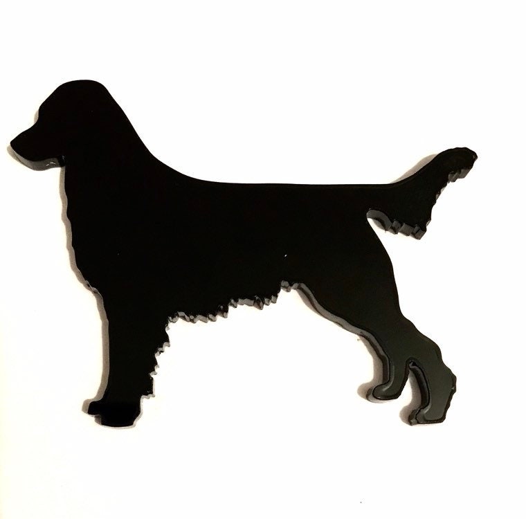 Flache Beschichtet Labrador Retriever Brosche Abzeichen Pin Schal Verschluss Im Schwarz Flache Beschichtet Labrador Retriever Brosche Abzeichen Pin Schal Verschluss Im Schwarz von LAtelierLaserProduct