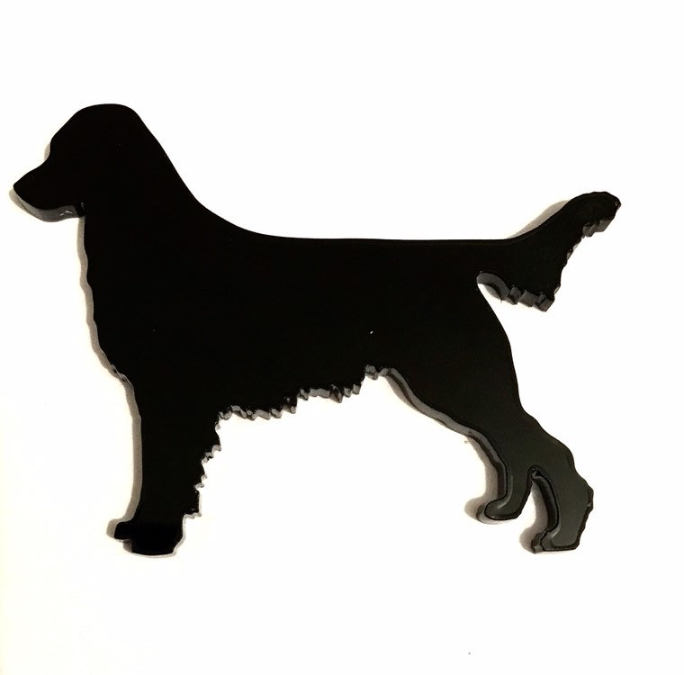 Flache Beschichtet Labrador Retriever Brosche Abzeichen Pin Schal Verschluss Im Schwarz Flache Beschichtet Labrador Retriever Brosche Abzeichen Pin Schal Verschluss Im Schwarz von LAtelierLaserProduct