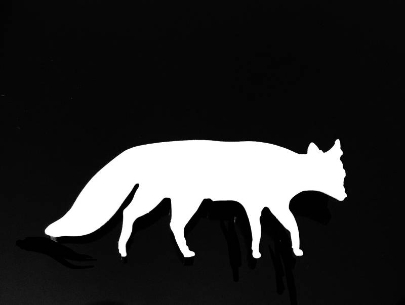 Fuchs Brosche Abzeichen Pin Schal Verschluss in Weiß von LAtelierLaserProduct