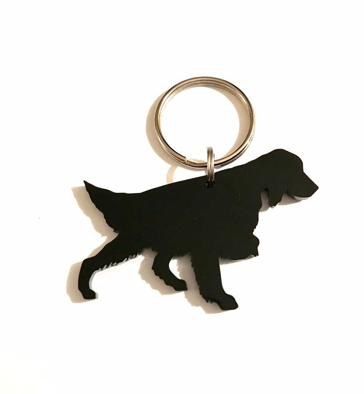 Irish Setter Hund Schlüsselanhänger Taschenanhänger Geschenk von LAtelierLaserProduct
