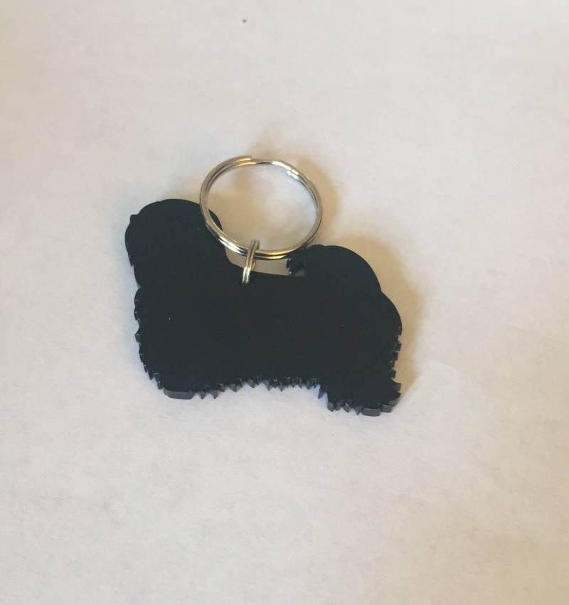 Lhasa Apso Schlüsselanhänger Taschenanhänger Geschenk in Schwarz Lhasa Apso Schlüsselanhänger Taschenanhänger Geschenk in Schwarz von LAtelierLaserProduct
