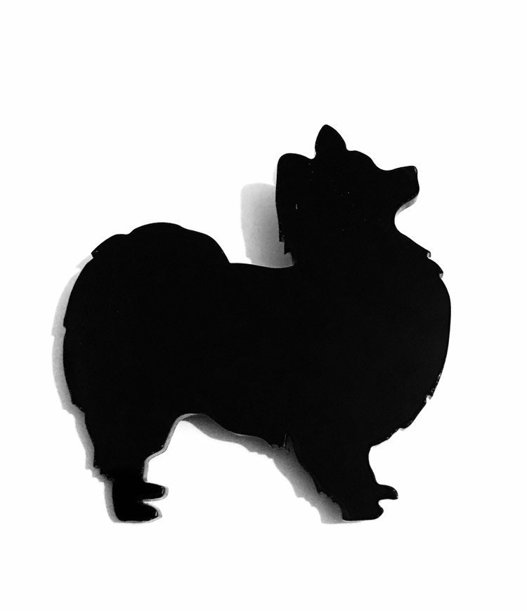 Papillon Dog Brosche Anstecker Schal Verschluss in Schwarz Papillon Dog Brosche Anstecker Schal Verschluss in Schwarz von LAtelierLaserProduct