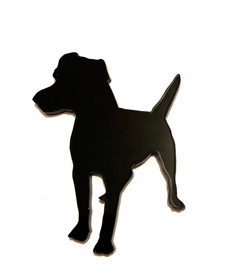 Patterdale Terrier Hund Brosche Abzeichen Pin Schal Verschluss Im Schwarz Patterdale Terrier Hund Brosche Abzeichen Pin Schal Verschluss Im Schwarz von LAtelierLaserProduct
