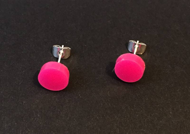 Runde Kreis Ohrstecker Ohrringe 8 Mm in Acryl Auf Chirurgenstahl 316L Beiträge ...verschiedene Farben Runde Kreis Ohrstecker Ohrringe 8 Mm in Acryl Auf Chirurgenstahl 316L Beiträge ...verschiedene Farben von LAtelierLaserProduct