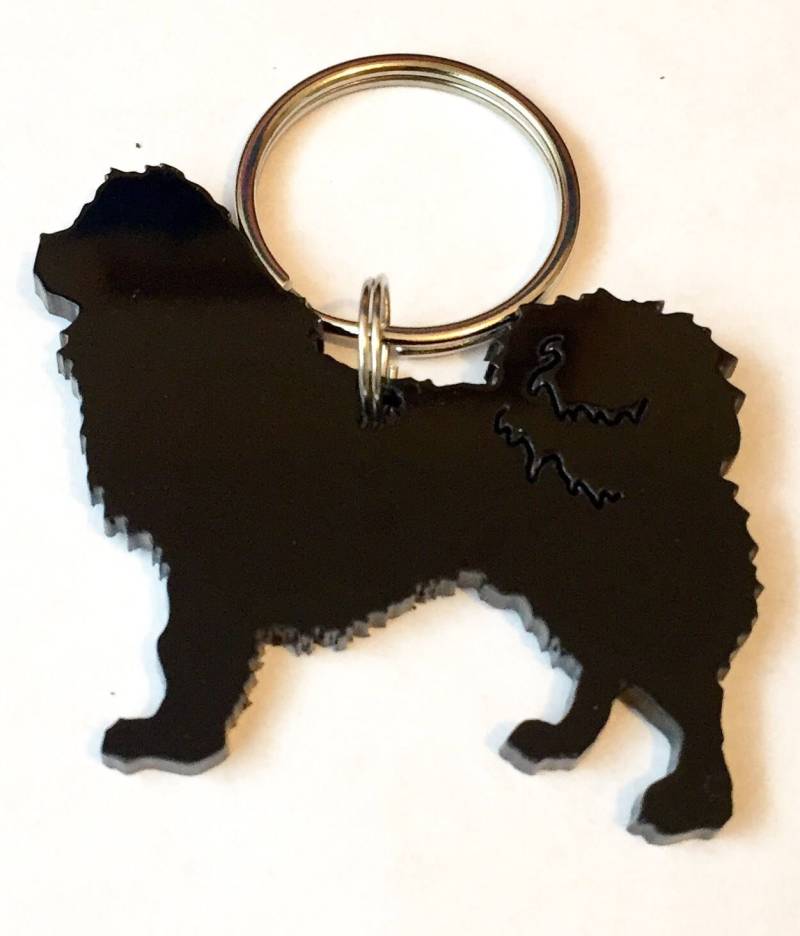 Tibetan Spaniel Hund Schlüsselanhänger Taschenanhänger Geschenk in Schwarz Tibetan Spaniel Hund Schlüsselanhänger Taschenanhänger Geschenk in Schwarz von LAtelierLaserProduct