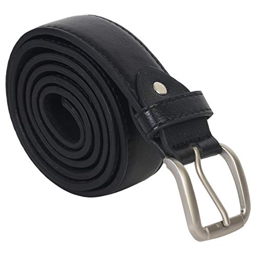 Leatherboss Herren gürtel Leder Schwarz Gr. 32 bis 64 - Schwarz - 44 von LB LEATHERBOSS