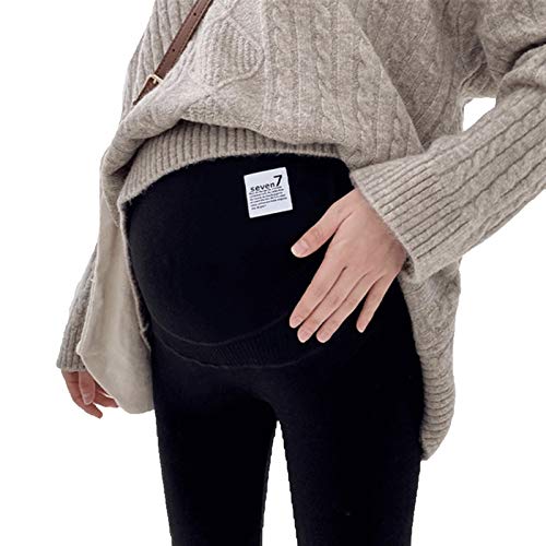 LBBL Samt Mutterschaft Leggings Hosen, Für Schwangere Warme Winter Mutterschaft Kleidung Verdickung Schwangerschaftshose Kleidung Damen Thermohose (Color : D, Size : Medium) von LBBL