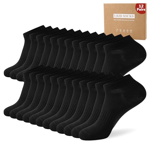 LBJR 12 Paar Sneaker Socken Damen Herren Kurzesocken Sportsocken Baumwolle Athletische Laufsocken LBJR 12 Paar Sneaker Socken Damen Herren Kurzesocken Sportsocken Baumwolle Athletische Laufsocken von LBJR