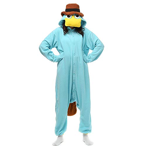 LBJR Erwachsene Cosplay Schlafanzug Tierkostüme Jumpsuit Onesie Nachtwäsche Overall Fasching Karneval Halloween Pyjama von LBJR