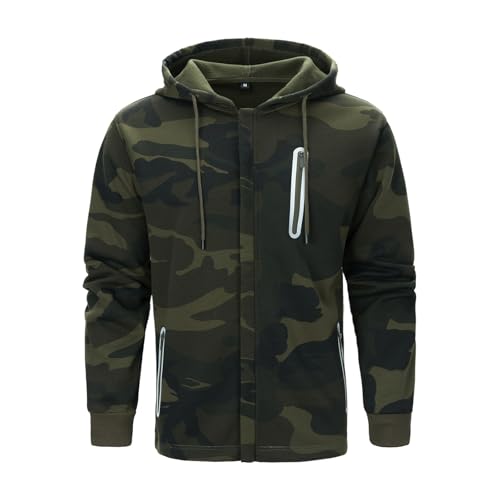 LBL Hoodie Herren Sweatjacke Kapuzenjacke Mit Reißverschluss Zipper Hoodie Mit Kapuze Casual Kapuzenpullover Warm Freizeitjacke von LBL Leading the Better Life