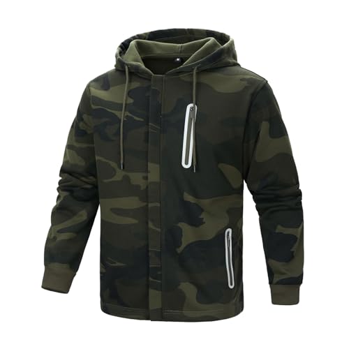 LBL Sweatjacke Hoodie Herren Kapuzenjacke Mit Reißverschluss Zipper Hoodie Mit Kapuze Casual Kapuzenpullover Warm Freizeitjacke von LBL Leading the Better Life