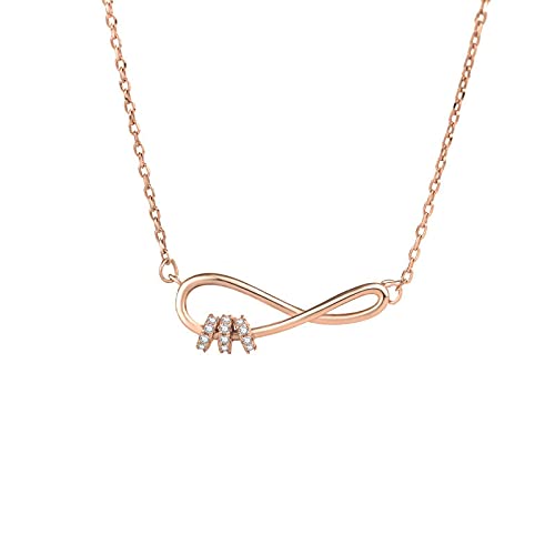 LBLhello Halskette Kette Halsketten für Frauen Halskette mit unregelmäßigem bunten Buchstaben Twist Schlüsselbeinkette für weibliches Partygeschenk Silber (A) von LBLhello