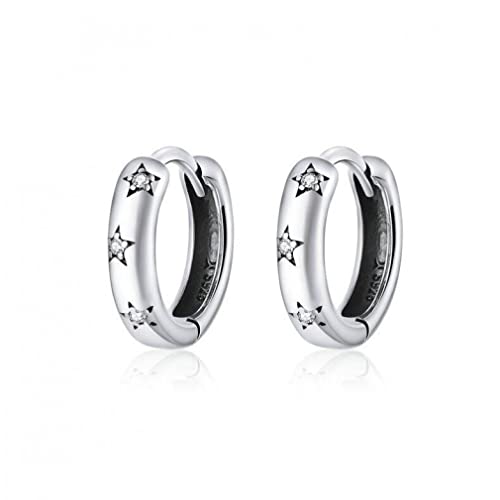 925 Juweliersternoop -Hoops Ohrringe für Frauen Fein Schmuck Pendientes von LBRTMED