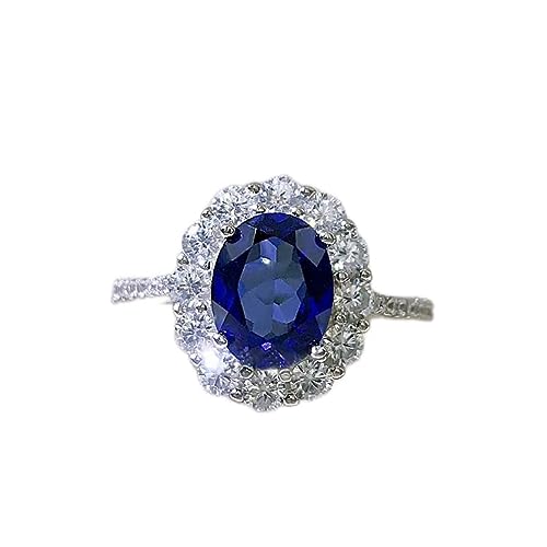 925 Sterling Silber Sapphire Carbon Dimond Rings für Frauen funkelnde Hochzeit Schmuck von LBRTMED