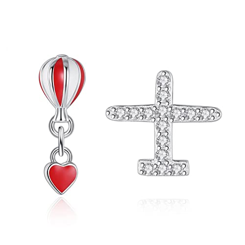 925 solide echte Sterling süße Flugzeugohrringe Geschenk für Frauen Lady Schmuck von LBRTMED
