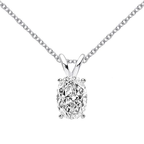 LBRTMED 1CT Real Moissanit Anhänger Halskette Sommer Halskette für Frauen 925 Sterling Silver Pass Diamond Jewelry () von LBRTMED