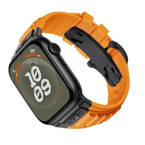 LBRTMED Band für Ultra 2 49mm Serie 45mm 44mm Metallverschluss Accessoires Silikongurt für iWatch 42mm 9 8 7 6 5 4 Se für Männer Smart Watch Band von LBRTMED