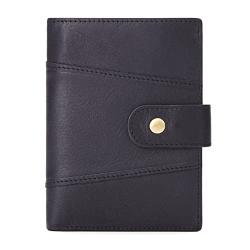 LBRTMED Brieftaschenmänner Clutch Money Bag Leder Männer Brieftaschen Kurzmännliche Geldbörse mit Münzenkartenhalter (Farbe: D, Größe: 12 * 10 * 2,5 cm) von LBRTMED