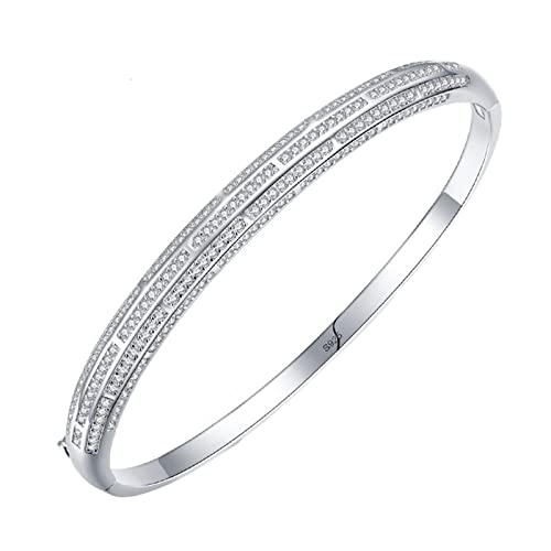 LBRTMED Epinki 925 Silberarmarmbänder für Frauen, luxuriöse Kubikzirkonia einfache Armbänder von LBRTMED