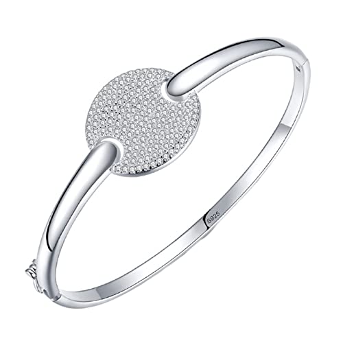 LBRTMED Epinki Sterling Silber Armreif für Frauen, Armband runde Form Kubikzirkonia Schmuck für Frauen von LBRTMED