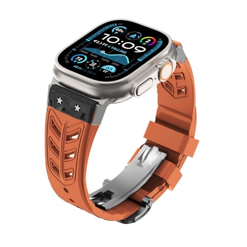 LBRTMED Gummiband für Ultra2 Ultra 49mm Serie 10 9 8 7 45 mm 46 mm 44 mm Kohlefasergurt für Männer Smartwatch -Gurt für iWatch von LBRTMED