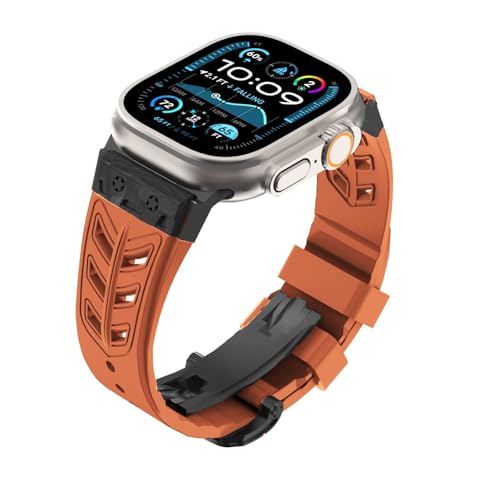 LBRTMED Gummiband für Ultra2 Ultra 49mm Serie 10 9 8 7 45 mm 46 mm 44 mm Kohlefasergurt für Männer Smartwatch -Gurt für iWatch von LBRTMED