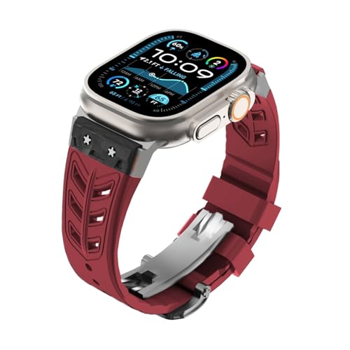 LBRTMED Gummiband für Ultra2 Ultra 49mm Serie 10 9 8 7 45 mm 46 mm 44 mm Kohlefasergurt für Männer Smartwatch -Gurt für iWatch von LBRTMED