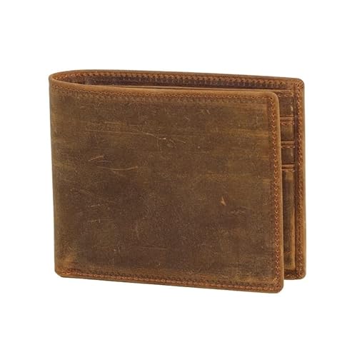 LBRTMED Kanduo Front Pocket Wallet, Leder Billfold Slim Hipster Cowide Kreditkarte/ID -Geldbörsen Faltbare Brieftasche (Farbe: D) von LBRTMED
