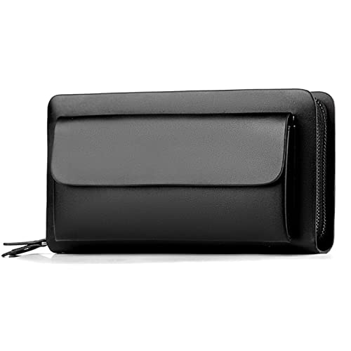 LBRTMED Kanduo Große Handkupplung, Herren Langer Leder -Handy -Kupplungs -Brieftasche (Farbe: C, Größe: 12 * 4 * 22 cm) von LBRTMED