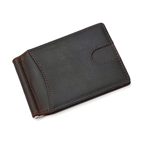LBRTMED Kanduo Retro Wallet Card Halter Anti-Magnetic Hand Made Retro Casual Herren- und Frauen Brieftasche für Männer Organisator (Farbe: Schwarz, Größe: 11,5 * 8 * 1 cm) von LBRTMED
