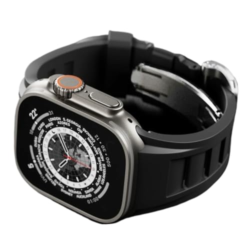 LBRTMED Luxus RM Gummiband für Ultra 2 49mm 45 mm 44 mm 42 mm Luxus Männer Sport Uhrengurt für die IWatch -Serie 8 7 6 5 SE 9 Mod von LBRTMED