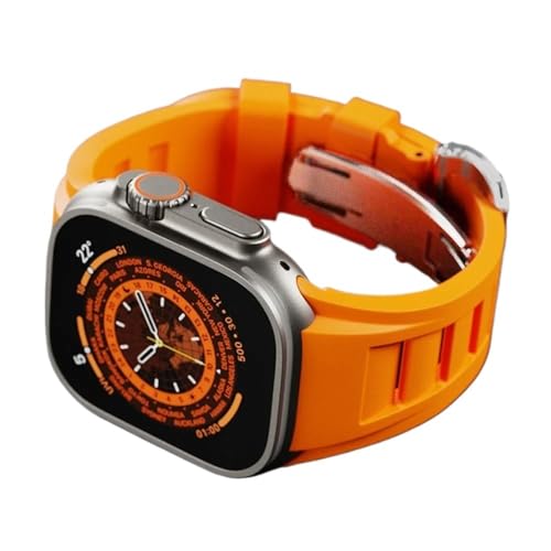 LBRTMED Luxus RM Gummiband für Ultra 2 49mm 45 mm 44 mm 42 mm Luxus Männer Sport Uhrengurt für die IWatch -Serie 8 7 6 5 SE 9 Mod von LBRTMED