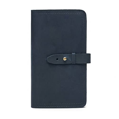 LBRTMED Mode Cowide Leder Lang Geldbeutel Herrenorganisator Brieftasche Männlich Casual Retro Money Clip, bevorzugtes Geschenk für Männer (Farbe: A, Größe: 19 * 11 * 2 cm) von LBRTMED