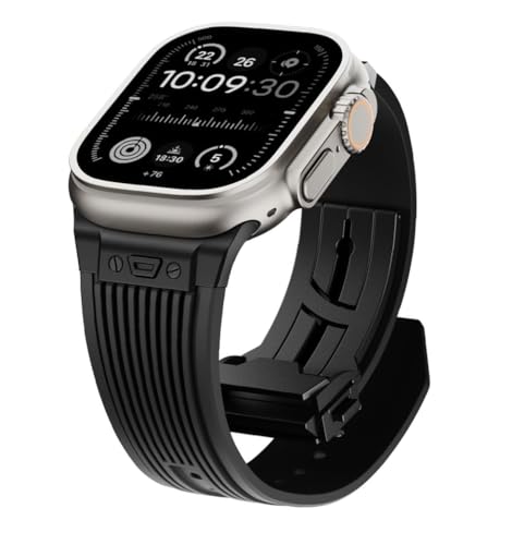 LBRTMED Titanium -Metallschnalle -Gurt für 49mm 45 mm 44 mm Silikon Sportband Armband für IWatch -Serie/Ultra Men Mod von LBRTMED