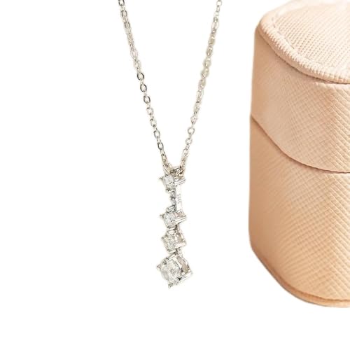 LBRTMED Voller Moissanit -Anhänger Halskette für Frauen 100% S925 Sterling Silber Plattenschmuck von LBRTMED