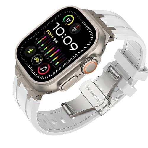 LBRTMED Watch Armband for Serie 9 8 7 45 mm 44mm Ultra Ultra2 49mm Männer Silikonband Metal -Verschlusszubehör für iWatch 42mm von LBRTMED