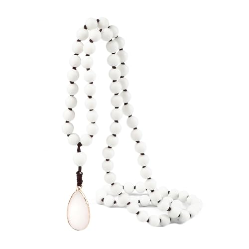 LBRTMED Xfzjchap 8 mm Armband für Männer und Frauen, Legierung 80 Perlen Multilayer mit Tränenheizsteinerarmband elastisch von LBRTMED