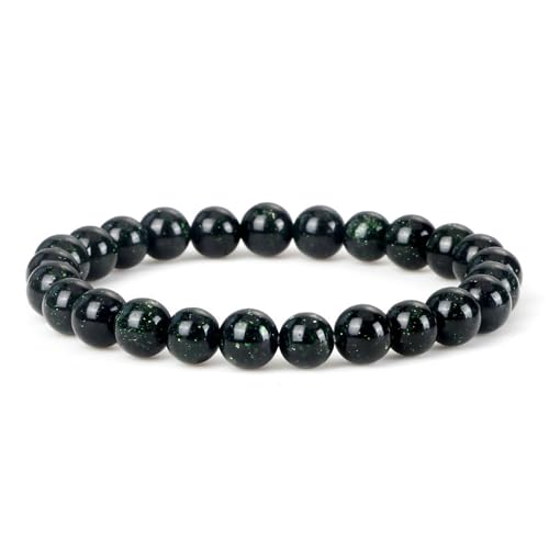 LBRTMED Xfzjchap 8 mm Perlenarmband für Frauen und Männer, geflochtenes Yoga-Steinarmband einstellbar 6,5-12 Zoll, Modeschmuck von LBRTMED