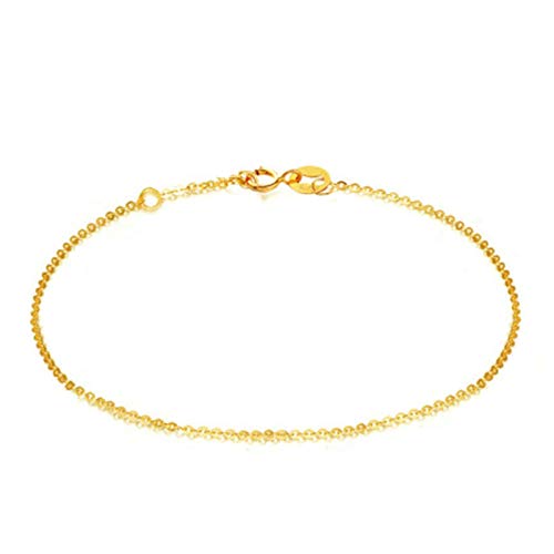 LBRTMED Xfzjchap Frauen 18k Gelbgold Armband O Formkettenkettenarmbandgeschenk 7 Zoll von LBRTMED