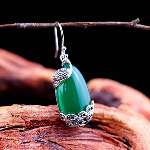 Ohrringe für Frauen, Ehrungsohrringe für Frauen t Thai Schmuck rein handgefertigte farbenfrohe Pfaublau, Sandohrringe, 925, 925 von LBRTMED