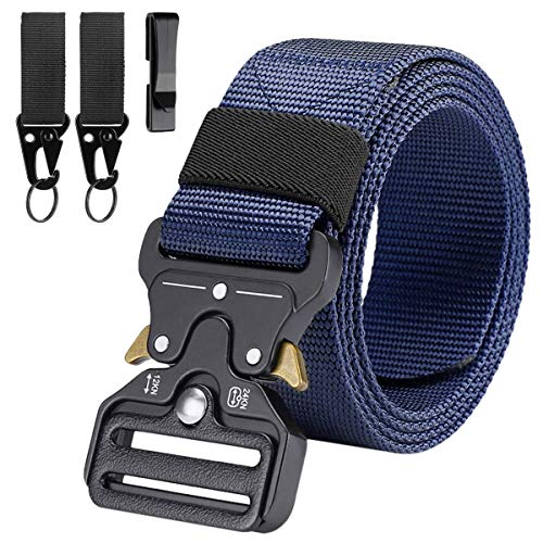 LC-dolida Taktischer Gürtel Herren, Militär Arbeitsgürte, Sicherheitsggurte Beutegürtel mit 2 Taktischen Schlüsselhaken&Metallschnalle, Taktische Gurt Belt für Outdoor Sport Camping Jagen LC-dolida Taktischer Gürtel Herren, Militär Arbeitsgürte, Sicherheitsggurte Beutegürtel mit 2 Taktischen Schlüsselhaken&Metallschnalle, Taktische Gurt Belt für Outdoor Sport Camping Jagen von LC-dolida