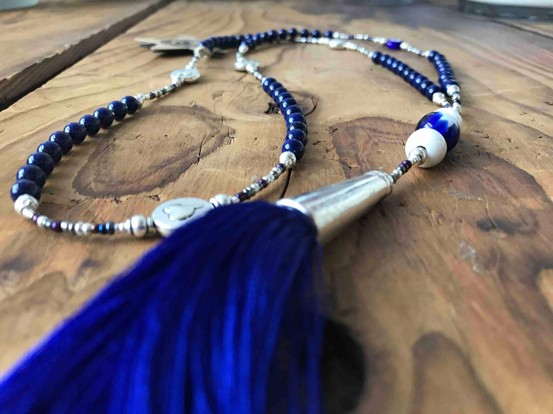 Halskette Kette Boho in Fossilen Perlen Ref/S162 von LCDFCreations