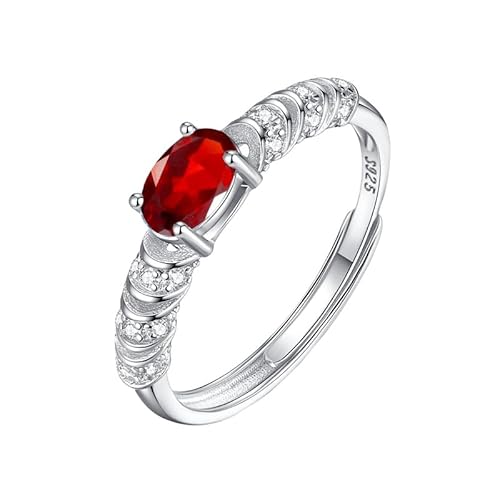 LCDIUDIU Silber Ringe 925 Frauen Verstellbar,Natürlicher Edelstein Halb Ewigkeitsring für Frauen Silber Geburtsstein Zirkonia Band Verstellbar Jahrestag Hochzeit Verlobungsring für Sie Geschenk R LCDIUDIU Silber Ringe 925 Frauen Verstellbar,Natürlicher Edelstein Halb Ewigkeitsring für Frauen Silber Geburtsstein Zirkonia Band Verstellbar Jahrestag Hochzeit Verlobungsring für Sie Geschenk R von LCDIUDIU