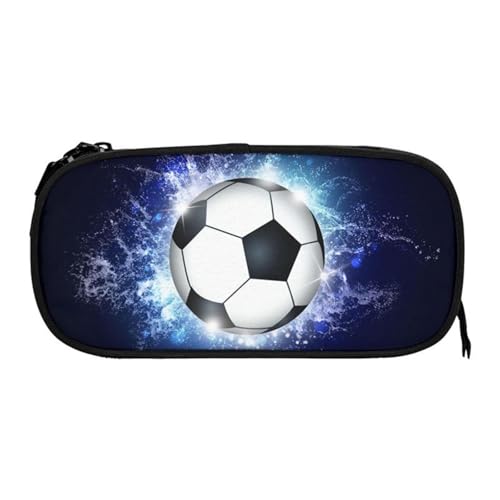 LCHENJIDG Fußball Bleistifthülle, große Kapazität Bleistifthülle, Stift Aufbewahrung Organisator geeignet für Schulzeichnung, Home Office (schwarz) von LCHENJIDG