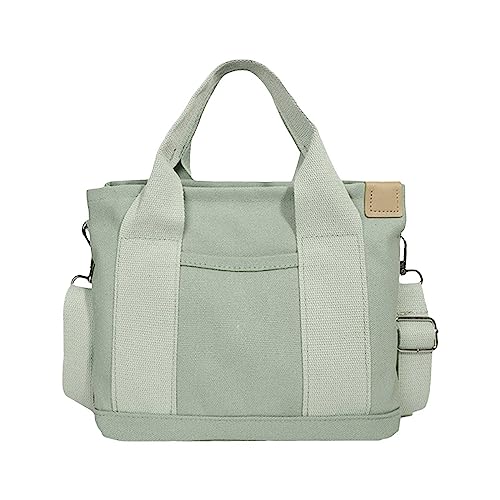 Anti -Taschen für Frauen Laptop -Taschen Kleine solide Einkaufstasche süße einfache Leinwand Tasche Mode Convenience Bag Temperament Handtasche tragbare Aufbewahrungstasche Laptop Handtaschen für von LCHJX
