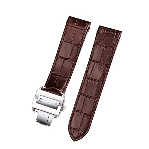 Echter Leder Uhrengurt für Santos Santos 100 Männer und Frauen Leder -Uhrband 20mm 23 mm Echter Leder Uhrengurt für Santos Santos 100 Männer und Frauen Leder -Uhrband 20mm 23 mm von LCHJX