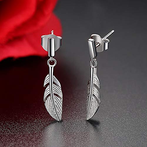 Federflügel fallen Ohrringe für Frauen feine Ohrringe 925 Schmuck Federflügel fallen Ohrringe für Frauen feine Ohrringe 925 Schmuck von LCHJX